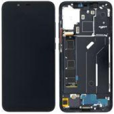 Дисплей для Xiaomi Mi 8 с сенсорным стеклом в рамке (Черный) OLED