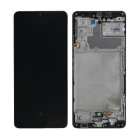 Дисплей для Samsung SM-A426 Galaxy A42 5G (2021) с сенсорным стеклом в рамке (Черный) Сервисный оригинал