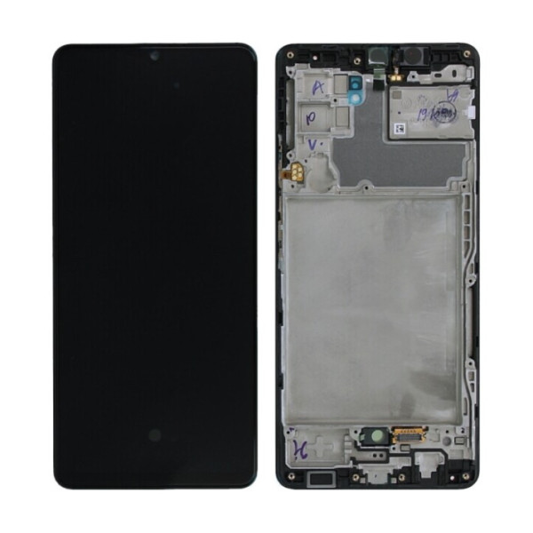 Дисплей для Samsung SM-A426 Galaxy A42 5G (2021) с сенсорным стеклом в рамке (Черный) Сервисный оригинал