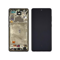 Дисплей для Samsung A725 Galaxy A72 (2021) (Small LCD) із сенсорним склом та рамкою (Чорний) OLED