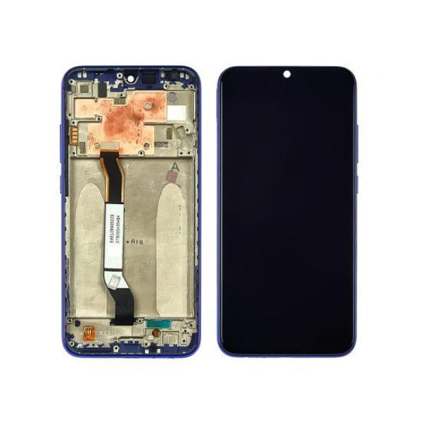 Дисплей для телефона Xiaomi RedMi Note 8 с сенсорным стеклом (Черный) в рамке (Синий) Оригинал Китай