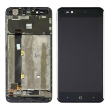 Дисплей для ZTE Blade A610 | V6 Max з сенсорним склом в рамці (Чорний) Оригінал Китай