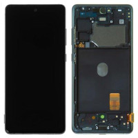 Дисплей для Samsung SM-G780 Galaxy S20 FE 4G (2020) с сенсорным стеклом в рамке (Голубой) Сервисный оригинал
