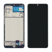 Дисплей для Samsung M325 | M32 с сенсорным стеклом в рамці (Черный) IPS