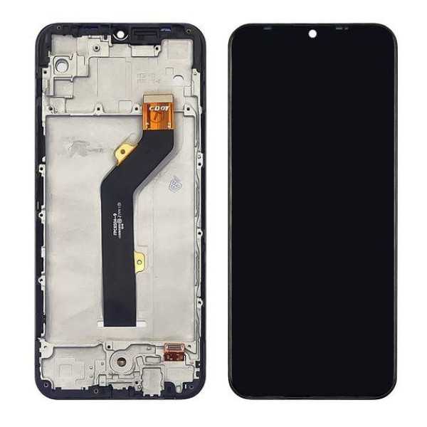 Дисплей Tecno Spark 6 Go (KE5, KE5j, KE5k) с сенсорным стеклом в рамке Оригинал Китай