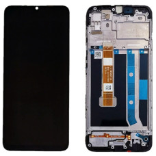 Дисплей Oppo A15 2020 | Oppo A15s версія 3 (FPC-HTF065H051-A2) в рамке с сенсором (Черный) Оригинал Китай