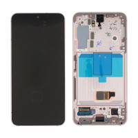 Дисплей для Samsung S901 Galaxy S22 (GH82-27520D) с сенсорным стеклом в рамке (Золотистый) Сервисный оригинал