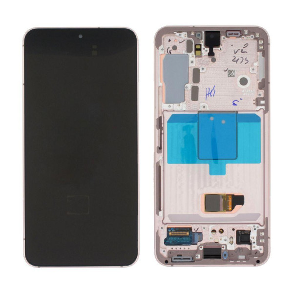 Дисплей для Samsung S901 Galaxy S22 (GH82-27520D) с сенсорным стеклом в рамке (Золотистый) Сервисный оригинал