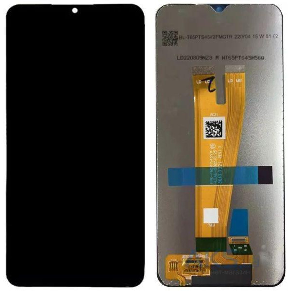 Дисплей для Samsung A045F Galaxy A04 (2022) с сенсорным  стеклом (Черный) Service Pack