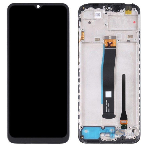 Дисплей Xiaomi RedMi 10c с сенсорным стеклом в рамке (Оригинал Китай)