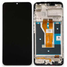 Дисплей для Oppo Realme C11 2021 | С20 | С21 | RMX3201 | C25 с сенсором в рамке (Черный) Оригинал Китай