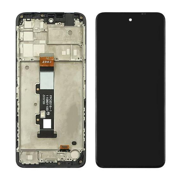 Дисплей Motorola G22 с сенсорным стеклом в рамке (Оригинал Китай)