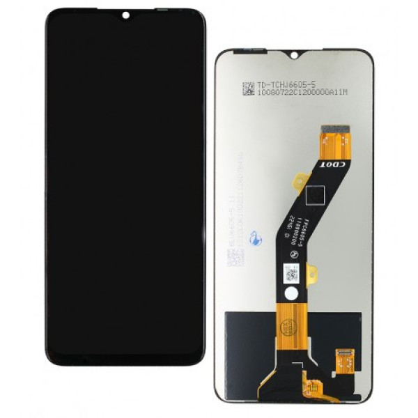Дисплей для Tecno Pop 7 (BF6) с сенсорным стеклом (Черный) Оригинал Китай