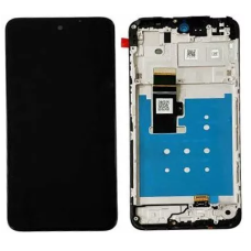 Дисплей для Motorola G13 з сенсорним склом в рамці (Чорний) Оригінал Китай