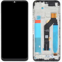 Дисплей для Tecno Spark 8C (KG5K) з сенсорним склом в рамці (Чорний) Оригінал Китай