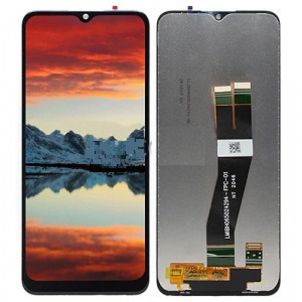 Дисплей для Samsung A02s 2021 | A025 | M02S (2021) | M025 | A03S с сенсором (Черный) (160,5x72мм) Service Pack
