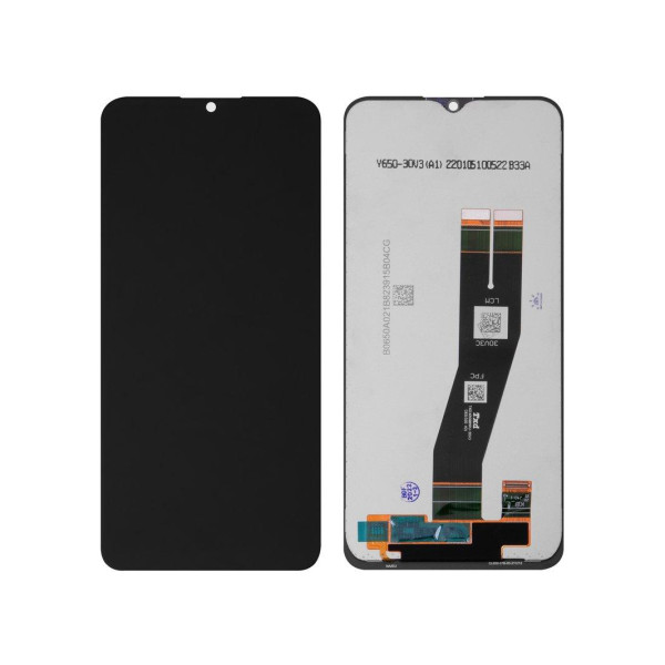 Дисплей для Samsung SM-A025G Galaxy A02s (2021) (163x72,5мм) с сенсорным стеклом (Черный) Сервисный оригинал