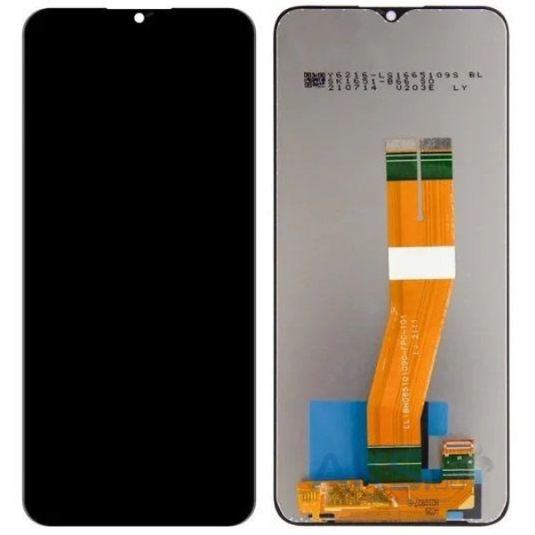 Дисплей для Samsung A042F Galaxy A04E | M04 (2022) с сенсорным стеклом (Черный) Сервисный оригинал