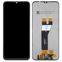 Дисплей для Samsung SM-A146P Galaxy A14 5G 2023 (вузький конектор) с сенсорным стеклом (Чорний) Сервісний оригінал