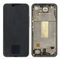 Дисплей для Samsung SM-A346 Galaxy A34 5G (2023) з сенсорним склом в рамці (Awesome Graphite) Сервісний оригінал