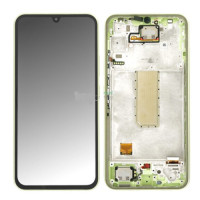 Дисплей для Samsung SM-A346 Galaxy A34 5G (2023) з сенсорним склом в рамці (Awesome Silver) Сервісний оригінал