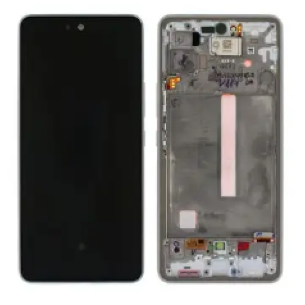 Дисплей для Samsung SM-A536 Galaxy A53 5G (2022) с сенсором в рамке (Золотой) Сервисный оригинал