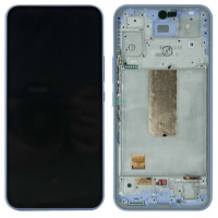 Дисплей для Samsung SM-A546 Galaxy A54 5G (2023) с сенсорным стеклом в рамке (Фиолетовый) Сервисный оригинал