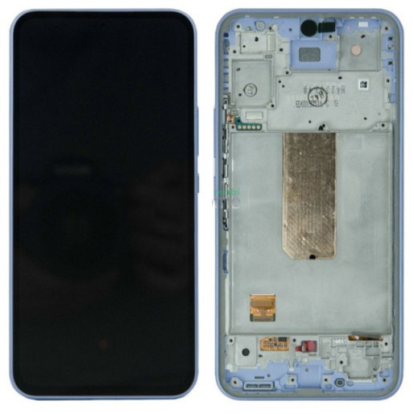 Дисплей для Samsung SM-A546 Galaxy A54 5G (2023) с сенсорным стеклом в рамке (Фиолетовый) Сервисный оригинал