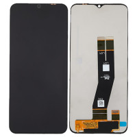 Дисплей для Samsung GH81-23640A A145 Galaxy A14 4G с сенсорным стеклом (Черный) Сервисный оригинал
