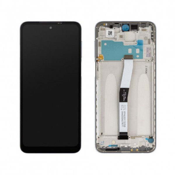 Дисплей для Xiaomi Redmi Note 9 Pro Redmi Note 9S с тачскрином в рамке (Белый) Original PRC