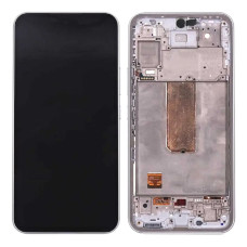 Дисплей для Samsung A546F Galaxy A54 (2023) с сенсорным стеклом (с широким ободком) в рамке (Черный) OLED