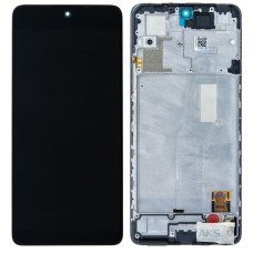 Дисплей для Xiaomi RedMi Note 10 Pro с сенсорным стеклом в рамке (Черный) OLED