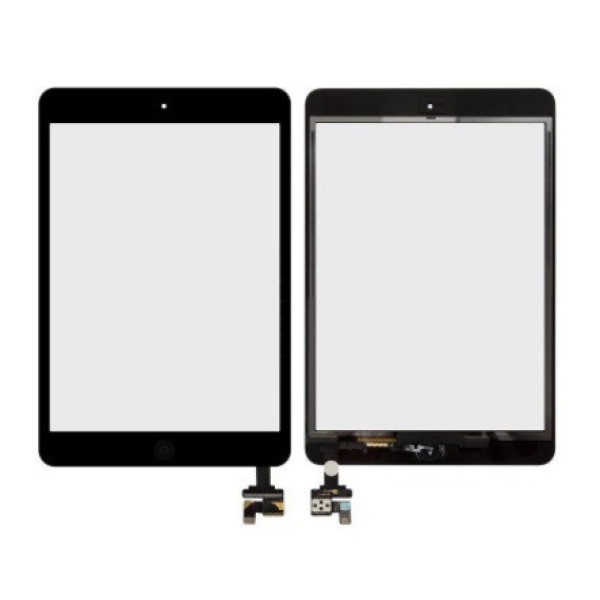 Сенсор для планшета Apple iPad mini | iPad mini 2 Retina з кнопкою home і мікросхемою (Чорний) Оригінал Китай