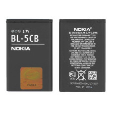 Аккумулятор (АКБ) Nokia BL-5CB для Nokia 1800 | 113 | 1280 | 1616 | C1- 02 (3.7V 800mAh) Оригинал Китай