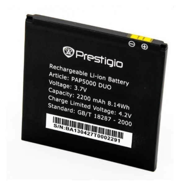 Акумулятор АКБ для Prestigio 5000 (Li-ion 3.7v 2200mAh) Оригінал Китай