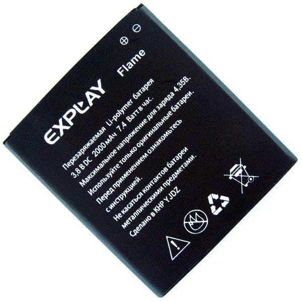 Аккумулятор АКБ для Explay Flame (Li-polymer 3.8 V 1700 mAh) Оригинал Китай