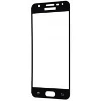 Стекло защитное для Samsung J500 (0,3мм, 5D, черное) Full Glue