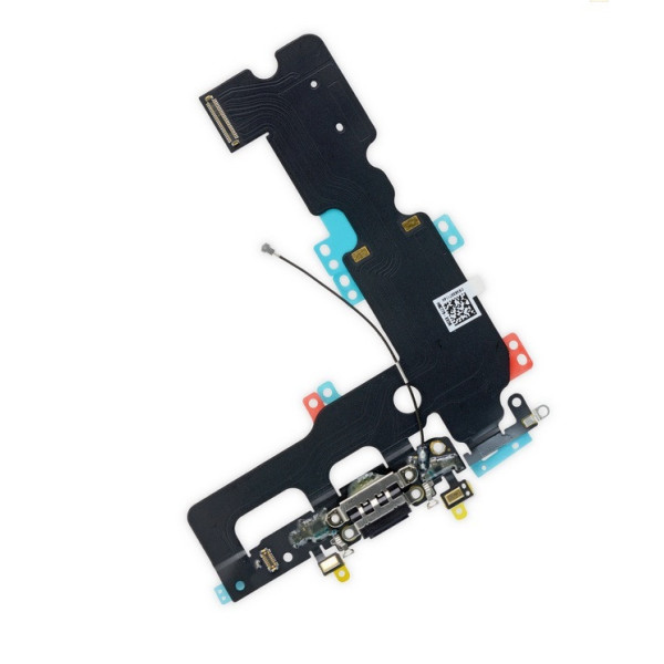 Оригінальний шлейф з роз'ємом зарядки (charging connector) для Apple iPhone 7 (Чорний)