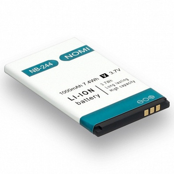 Акумулятор АКБ Nomi i244 | NB-244 | NB244 (Li-ion 3.7v 1000mAh) Оригінал Китай