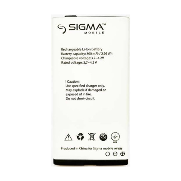 Акумулятори (АКБ) для Sigma Comfort 50 slim | Senol (800 mAh 3.7V) Оригінал