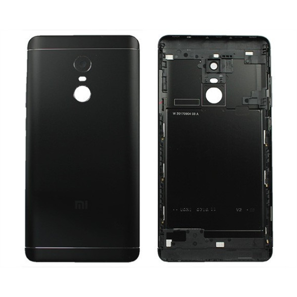 Оригинальная задняя панель (крышка) для Xiaomi RedMi Note 4x (без отверстий под болты)(Черная)