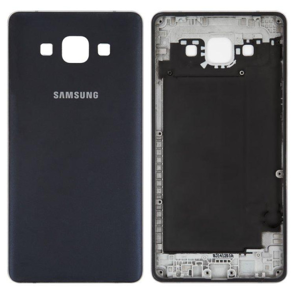 Задняя панель корпуса (крышка) для Samsung A500F Galaxy A5 Duos | A500FU | A500H (2015) (Черная) Качество AAA