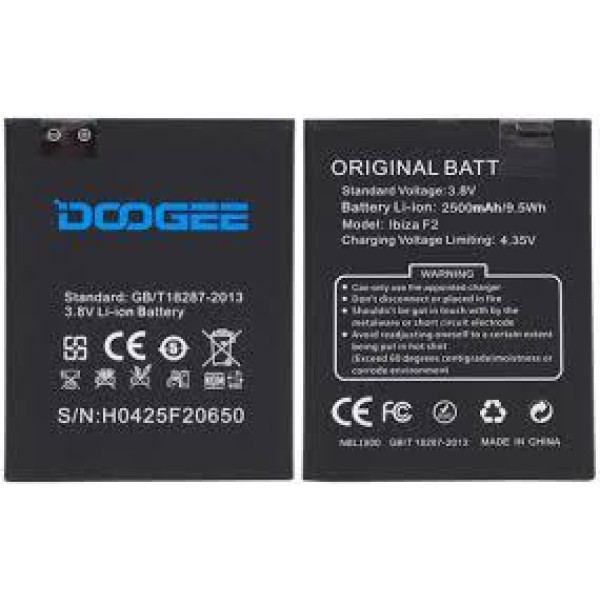 Аккумулятор АКБ для Doogee F2 Ibiza (Li-ion 3.8 V 2500mAh) Оригинал Китай