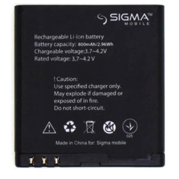 Акумулятори (АКБ) для Sigma Comfort 50 Menol | Shell (800 mAh 3.7V) Оригінал