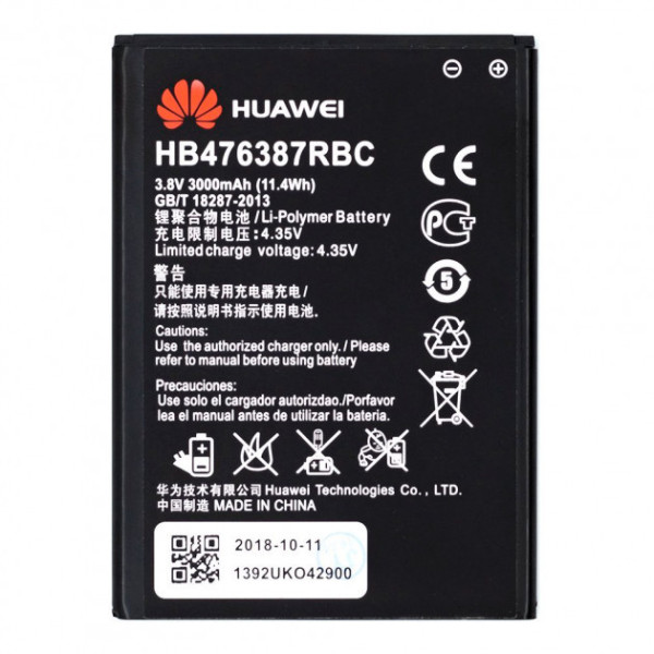 Акумулятор (АКБ) HB476387RBC для Huawei Honor 3X (3000mAh) АААА