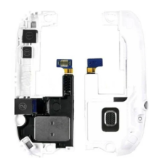 Полифонический Динамик (Звонок) для Samsung i9300 Galaxy S3, с разъемом наушников, с антенной, в рамке, белая