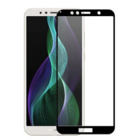 Стекло защитное для Huawei Honor 7A | Enjoy 8e | Y6 2018 | Y6 Prime (0,3мм, 5D, черное) Full Glue