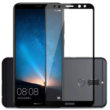 Стекло защитное для Huawei Mate 10 Lite (0,3мм, 5D, черное) Full Glue
