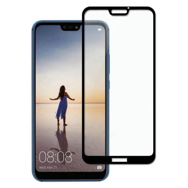 Стекло защитное для Huawei P20 Lite Huawei P20 Lite (0,3мм, 5D, черное) Full Glue