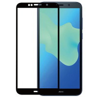 Скло захисне для Huawei Y5 (2018) (0,3мм, 5D, чорне) Full Glue